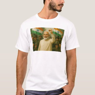 モディはインドを強く導く Tシャツ