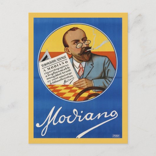 モディアノ 紙巻きたばこ 広告 ヴィンテージ ポストカード (正面)
