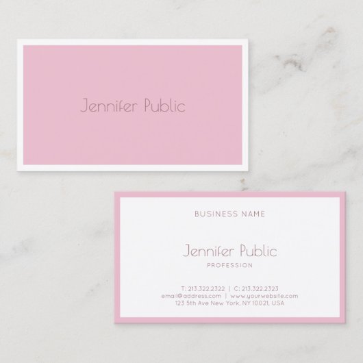 モディッシュバラカラー洗練されたテンプレート モダン 名刺 (正面/裏面)