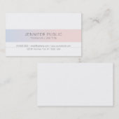 モディッシュモダンエレガントカラーミニマリスト平野 名刺 (正面/裏面)