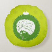 モディッシュライムクリスマス ラウンドクッション (正面)