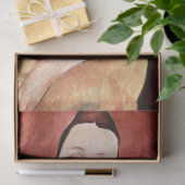 モディリアーニのファンを持った女性 薄葉紙 (ギフト)