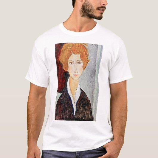 モディリアーニの女性の肖像画 Tシャツ (正面)
