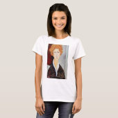 モディリアーニの女性の肖像画 Tシャツ (正面フル)