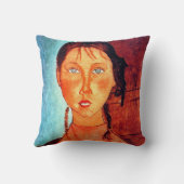 モディリアーニの弁髪をした少女 クッション (裏面)