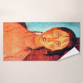 モディリアーニの弁髪をした少女 バスタオル (バスタオル)