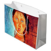 モディリアーニの弁髪をした少女 ラージペーパーバッグ (裏面アングル)