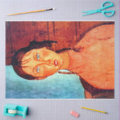 モディリアーニの弁髪をした少女 薄葉紙 (クラフト)