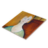 モディリアーニの緑のブラウスの少女 タイル (側面)