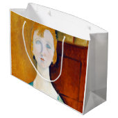 モディリアーニの緑のブラウスの少女 ラージペーパーバッグ (裏面アングル)