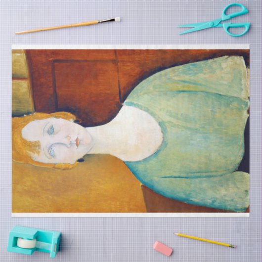 モディリアーニの緑のブラウスの少女 薄葉紙 (クラフト)