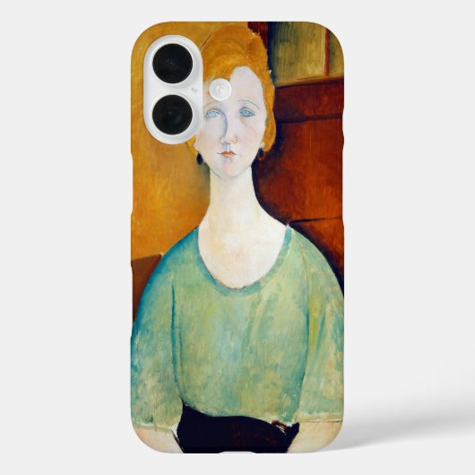 モディリアーニの緑のブラウスを着た少女 Case-Mate iPhoneケース (裏面)