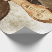 モディリアーニの黄色いドレスの女の子 ラッピングペーパー (角)