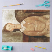 モディリアーニの黄色いドレスの女の子 薄葉紙 (クラフト)