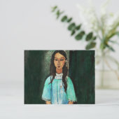 モディリアーニアリスヴィンテージ絵画ファインアート ポストカード (スタンド正面)