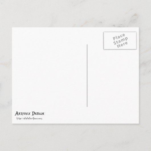 モディリアーニアリスヴィンテージ絵画ファインアート ポストカード (裏面)