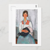 モディリアーニベビージプシーウーマン ポストカード (正面/裏面)