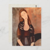 モディリアーニポートレートオブジャンヌヘブテルヌ ポストカード (正面/裏面)