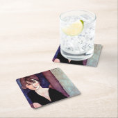 モディリアーニポートレート スクエアペーパーコースター (インサイチュ)