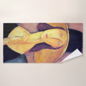 モディリアーニ大帽子を持つ女性 バスタオル (バスタオル)