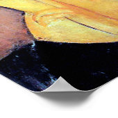 モディリアーニ大帽子を持つ女性 ポスター (角)