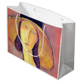 モディリアーニ大帽子を持つ女性 ラージペーパーバッグ (裏面アングル)