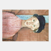 モディリアーニ女子 ラッピングペーパーシート (正面)