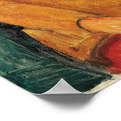 モディリアーニ – イエロージャンパーのジャンヌ・ヘブテルヌ ポスター (角)