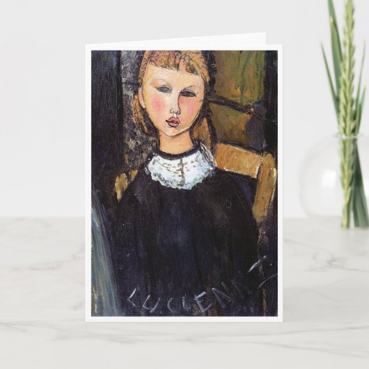 モディリアーニ・セローニポートレート カード (正面)