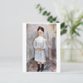 モディリアーニ・ブルーの少女 ポストカード (スタンド正面)