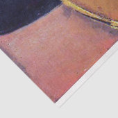 モディリアーニ·ラージハットの女性 薄葉紙 (詳細)