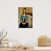 モディリアーニ – Jeanne Hebuterne 1919 ポスター (キッチン)