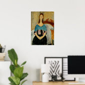 モディリアーニ – Jeanne Hebuterne 1919 ポスター (ホームオフィス)