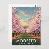 モデストカリフォルニアセントラルバレー ポストカード (正面/裏面)