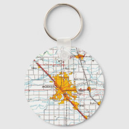 モデストカリフォルニアヴィンテージマップ キーホルダー