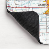 モデストカリフォルニアヴィンテージマップ マウスパッド (コーナー)