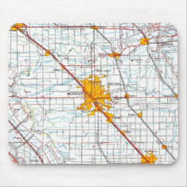 モデストカリフォルニアヴィンテージマップ マウスパッド