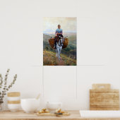 モデストテイシドールyトーレス女性ロバに乗る ポスター (キッチン)