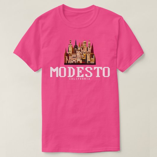 モデスト・カリフォルニア Tシャツ (デザイン正面)