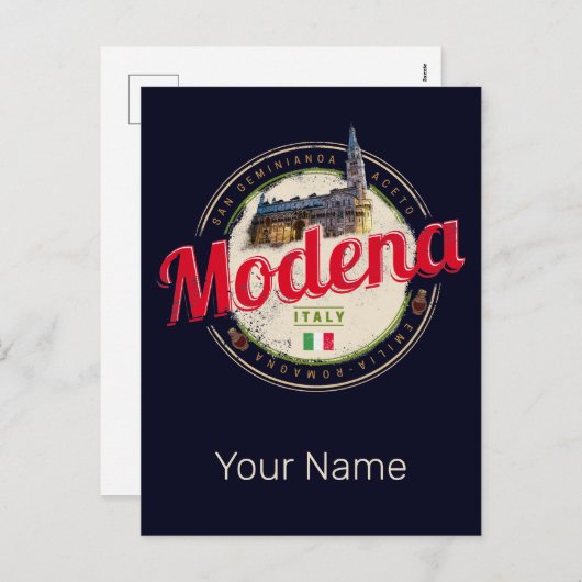 モデナエミリア – ロマーニャバルサミックItaly土産 シーズンポストカード (正面/裏面)