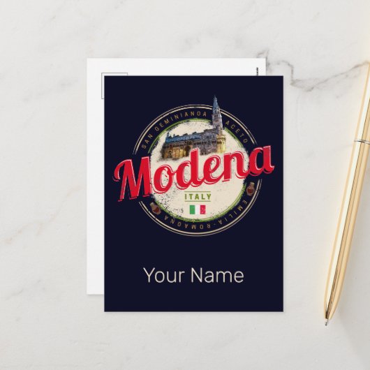 モデナエミリア – ロマーニャバルサミックItaly土産 シーズンポストカード (正面/裏面インサイチュ)