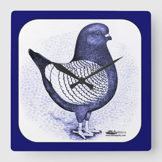 モデナ・アルゲント スクエア壁時計 (正面)