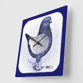 モデナ・アルゲント スクエア壁時計 (傾斜)