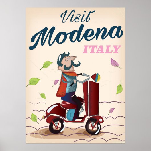 モデナ イタリア スクーター 旅行ポスター ポスター (正面)