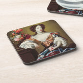 モデナ(1658-1718年)のメリー、c.1680 (キャンバスの油) コースター (左側)