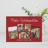 モデネスフロヘ・ウェイヒナッテンFotocollage Feiertagspo シーズンカード (スタンド正面)
