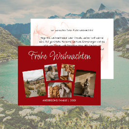 モデネスフロヘ・ウェイヒナッテンFotocollage Feiertagspo シーズンカード