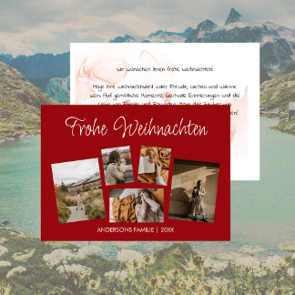 モデネスフロヘ・ウェイヒナッテンFotocollage Feiertagspo シーズンカード