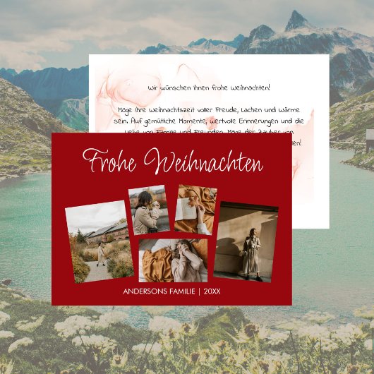 モデネスフロヘ・ウェイヒナッテンFotocollage Feiertagspo シーズンカード