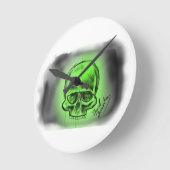 モデネワンデュールミットトテンコプモティヴ ラウンド壁時計 (傾斜)